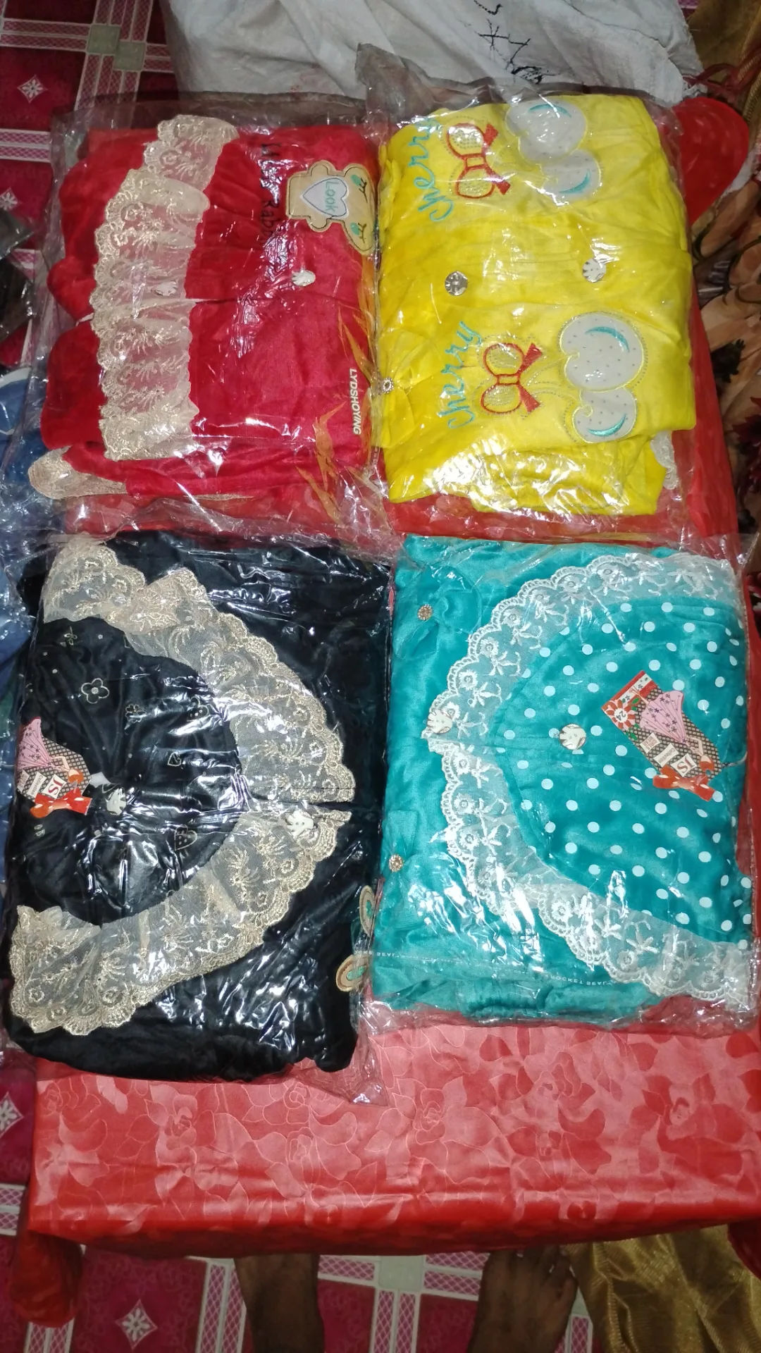 Assorted Velvet and Printed Outfits Bundle