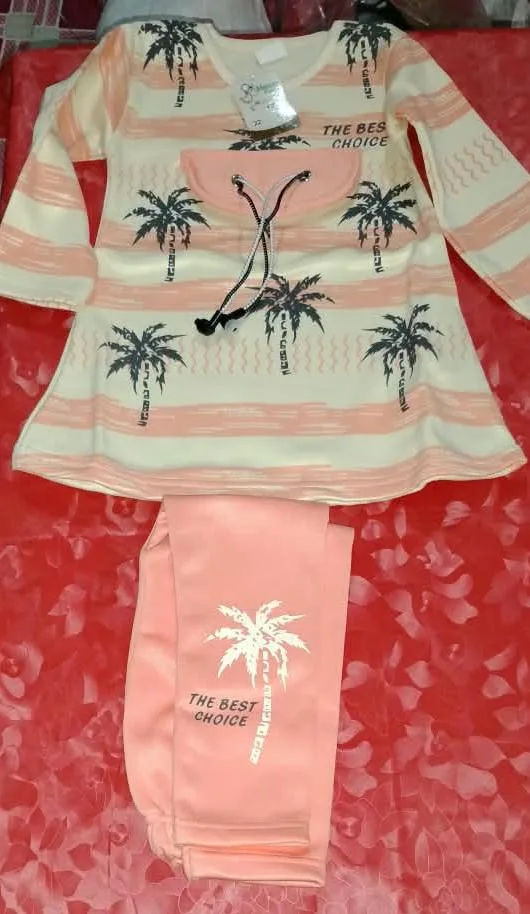 The Best Choice Palm Tree Print Outfit Set