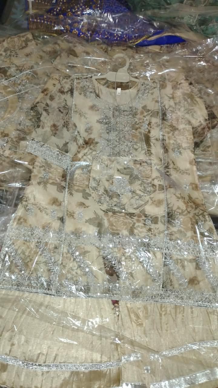 Printed Outfit with Silver Embellishments